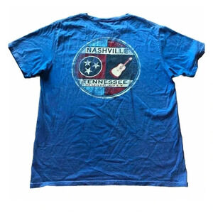 Blue Nashville T-Shirt Size Medium
